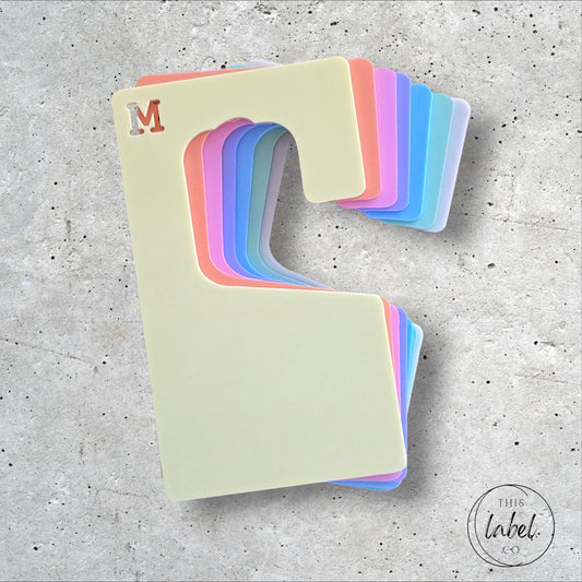 Day of the Week Clothing Dividers | Kids Closet Dividers | Adult Clothing Dividers | Closet Organisation | Wardrobe Organisation