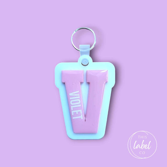 CUSTOMISATION LISTING for Alphabet Letter Keyrings - Acrylic
