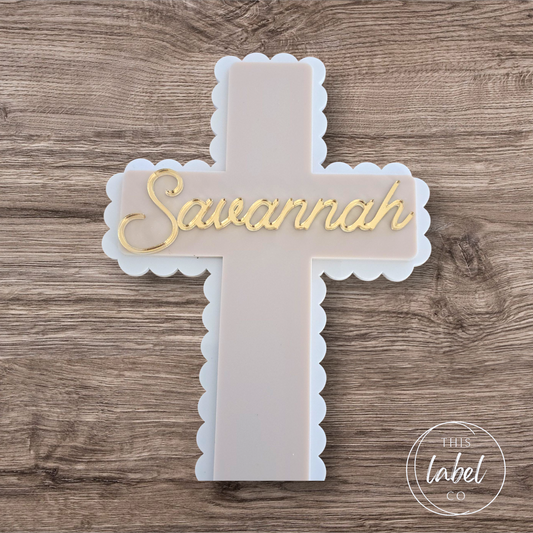 Personalised Cross Sign
