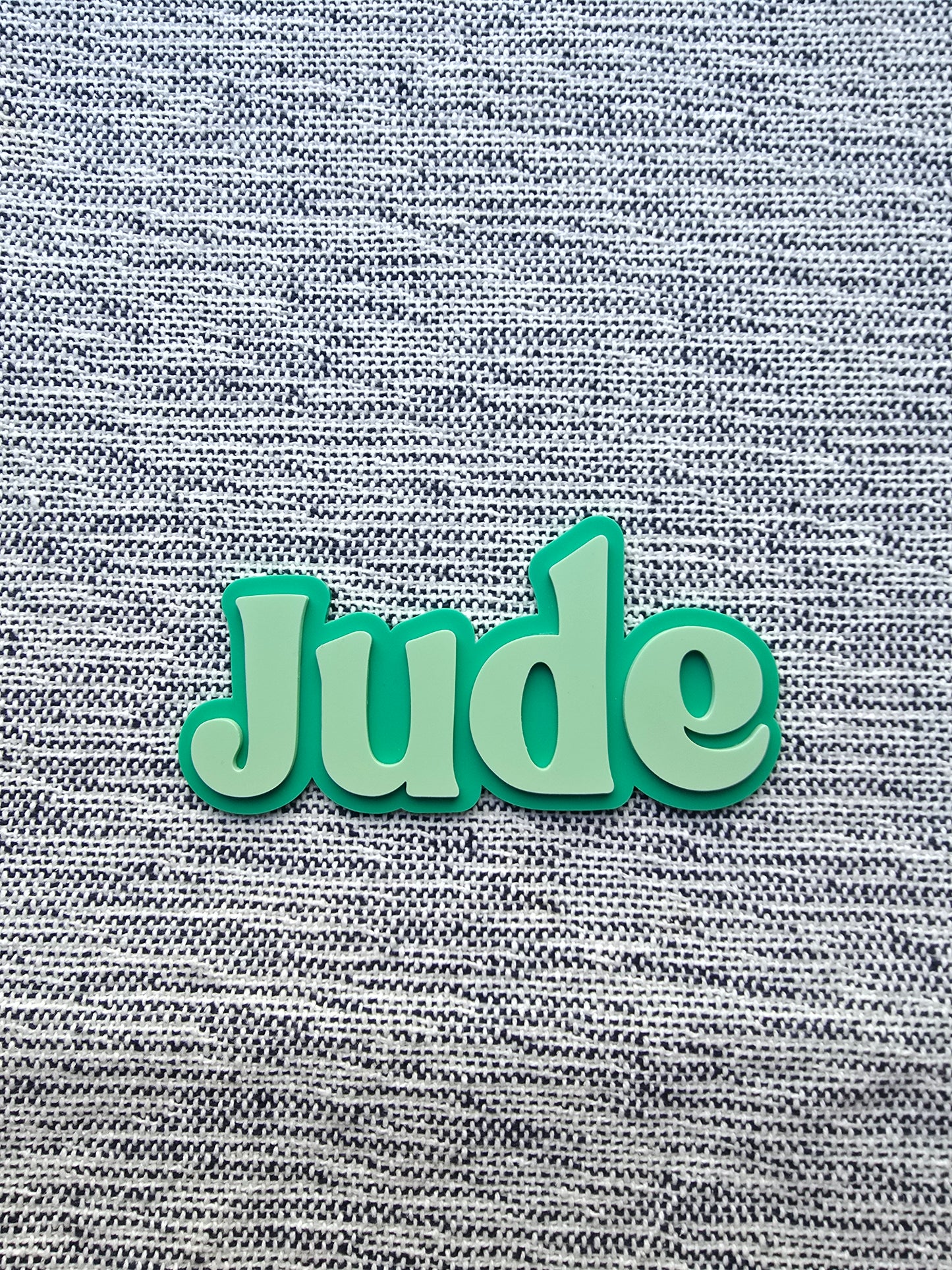 Double Layer Acrylic Name Sign