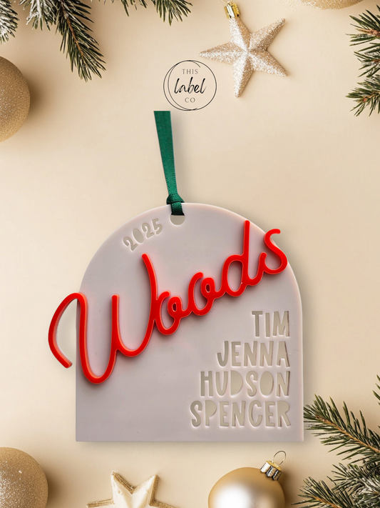 Custom Family Names Arch Decoration
