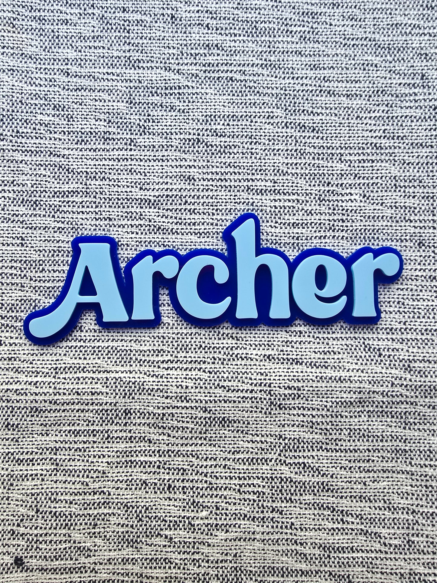 Double Layer Acrylic Name Sign