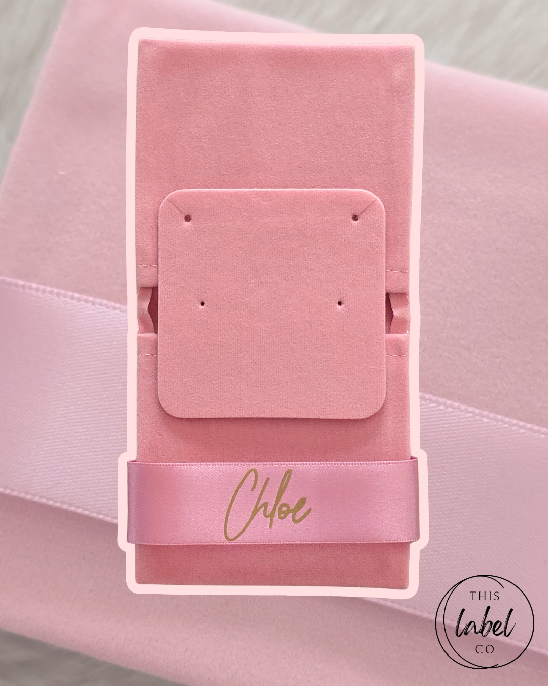 Personalised Soft Velvet Jewellery Bag | Jewellery storage | Bridesmaid Gifts | Mothers Day