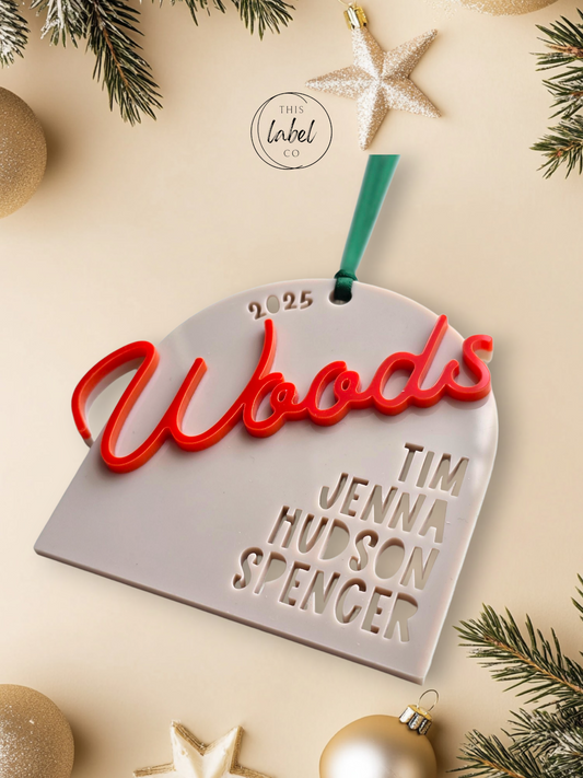 Custom Family Names Arch Decoration