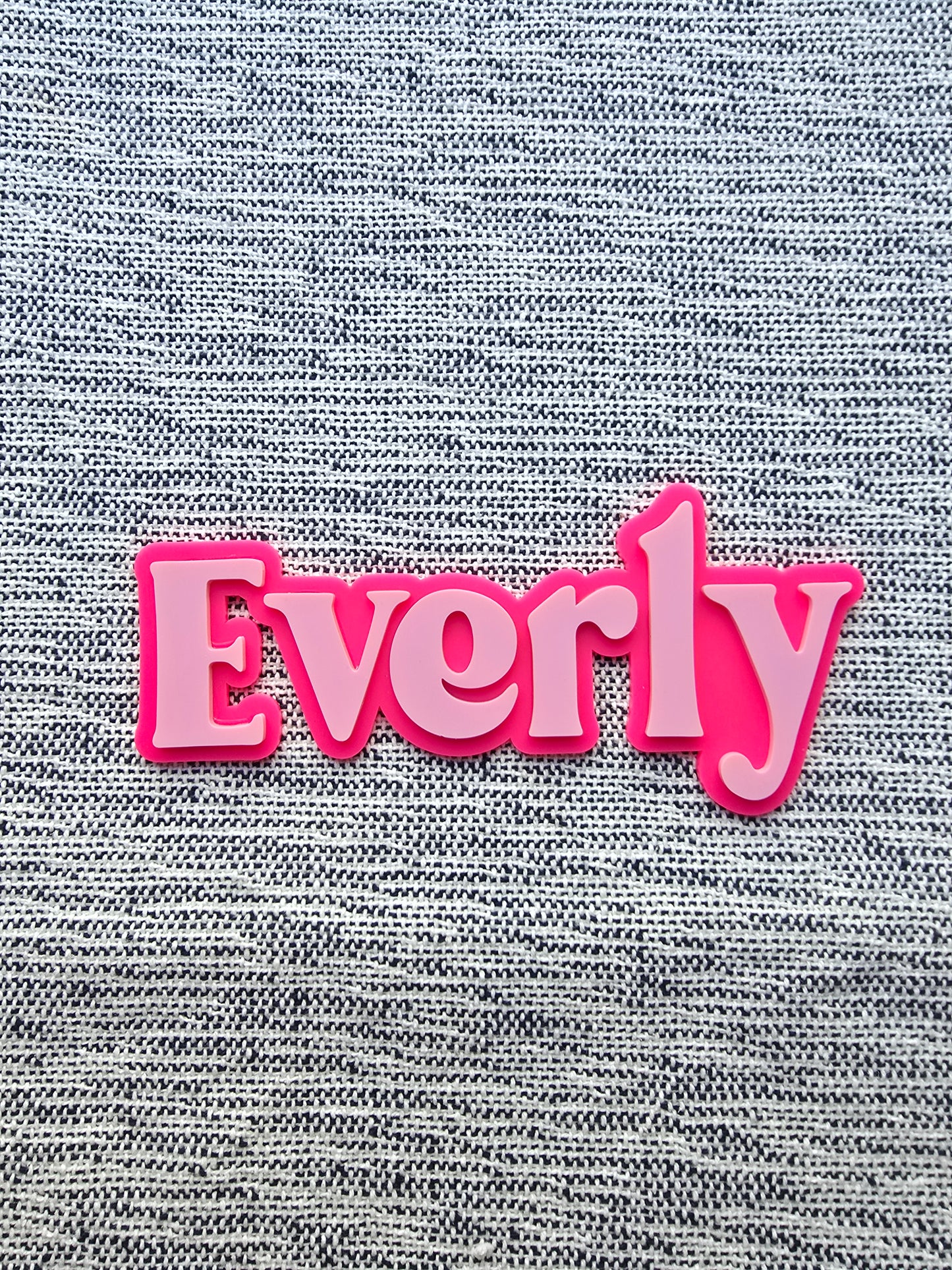 Double Layer Acrylic Name Sign