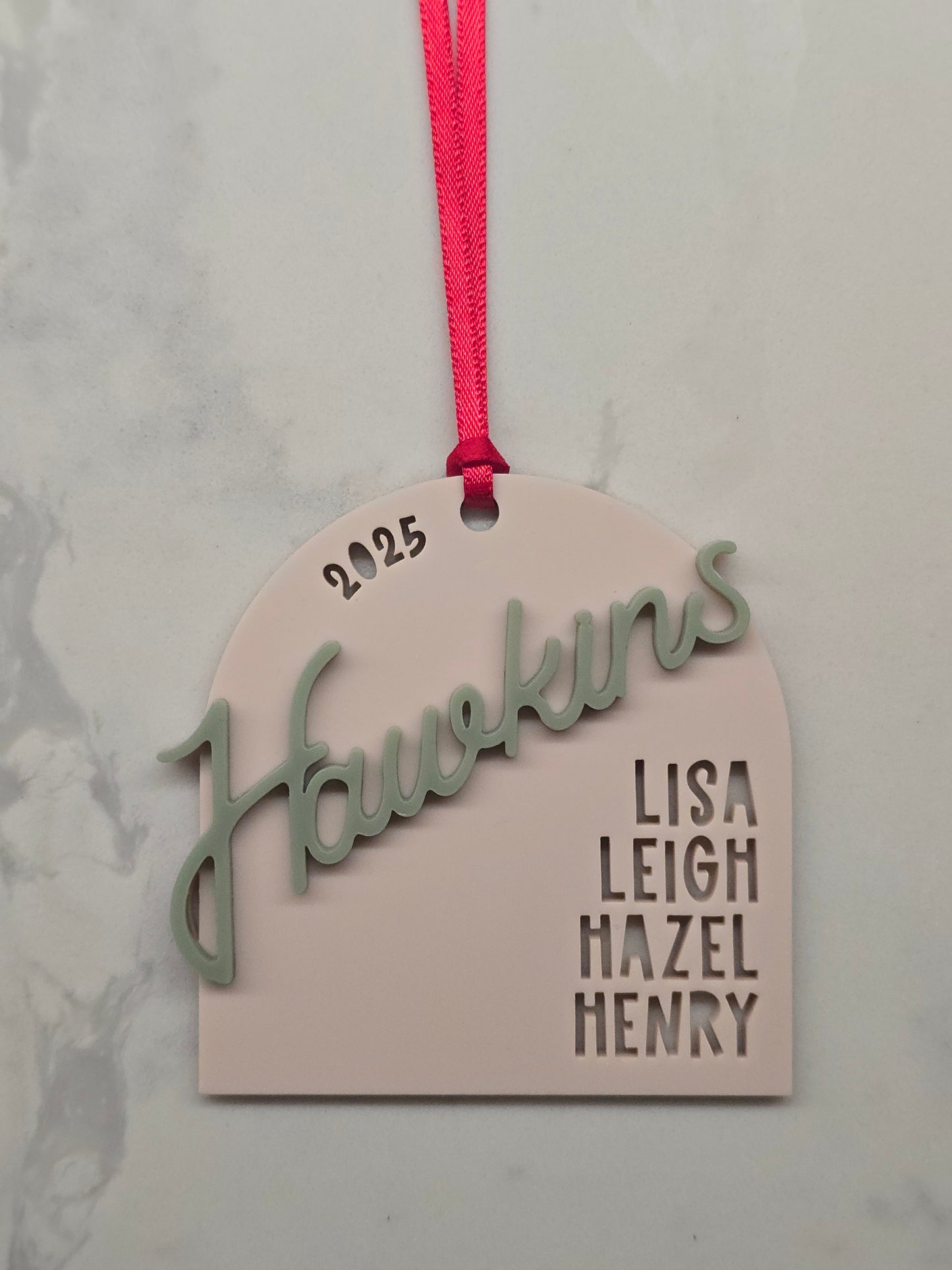 Custom Family Names Arch Decoration