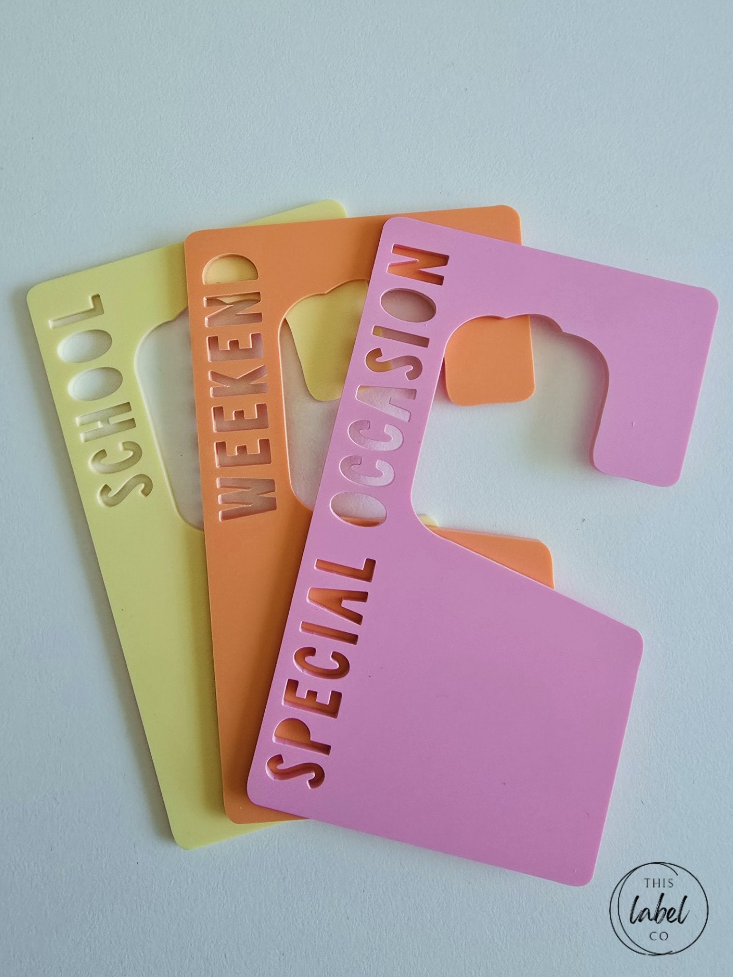 Custom Acrylic Clothing Dividers | Kids Closet Dividers | Adult Clothing Dividers | Closet Organisation | Wardrobe Organisation