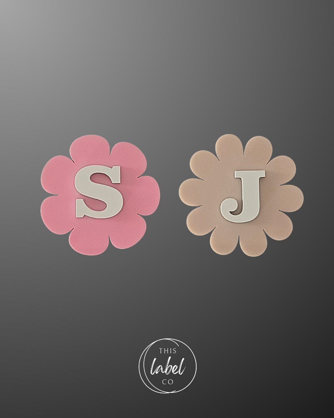NEW Flower Retractable ID Badge Reel